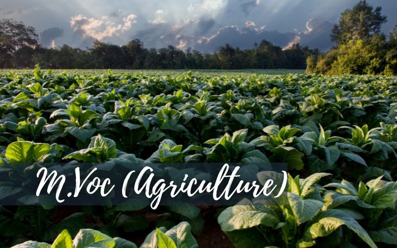 M.Voc. (Agriculture)