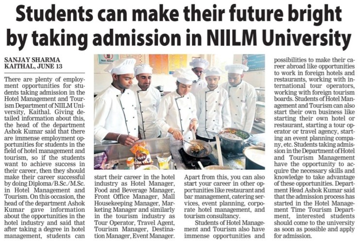 Bright Futures Begin at NIILM University